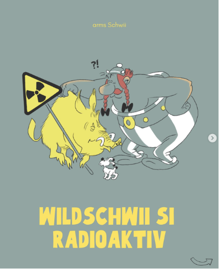 Obelix und ein radioaktives Wildschwein