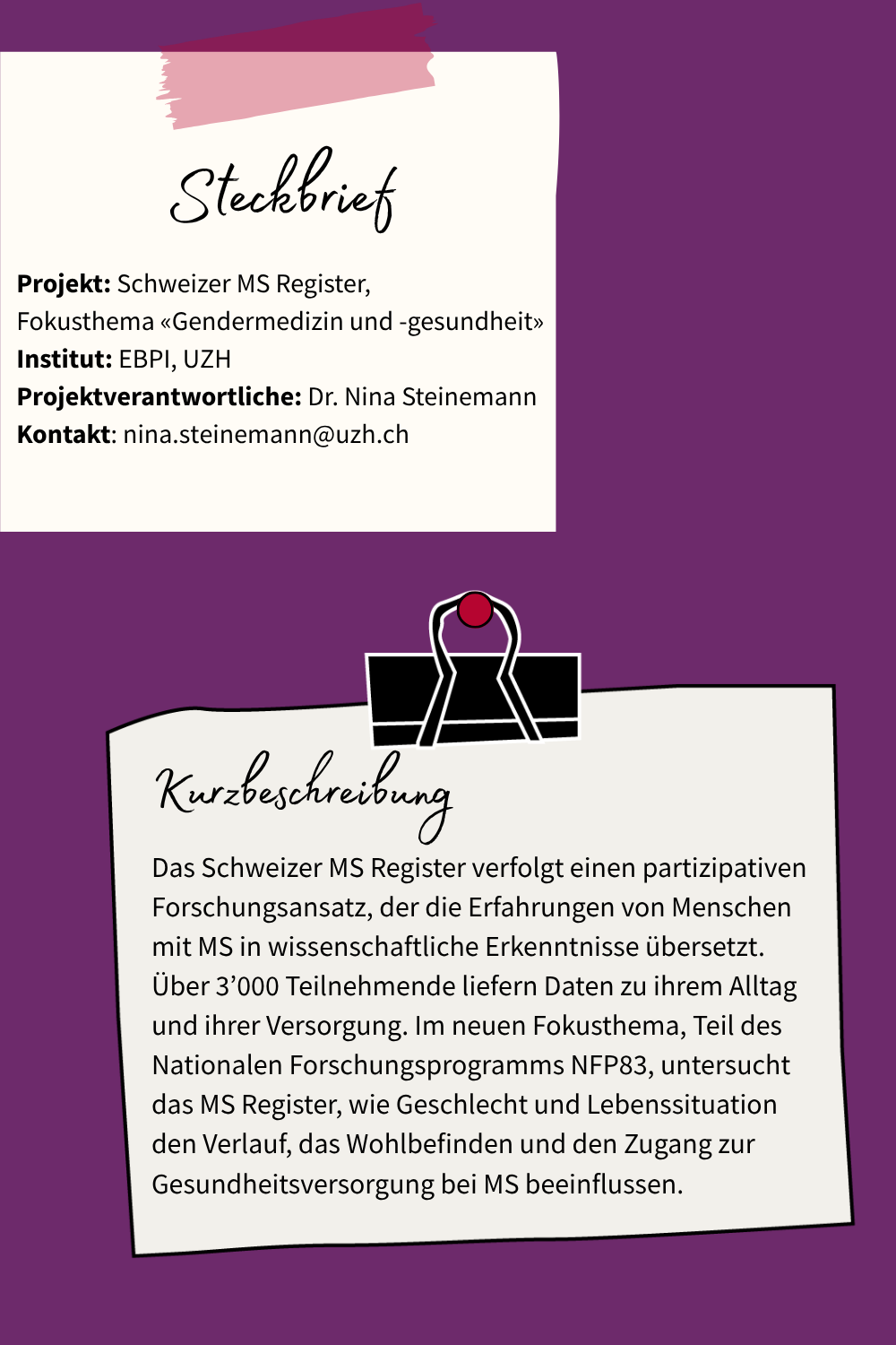 Steckbrief MS Register